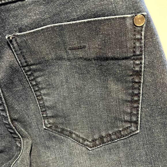 Elle Womens Mid Rise Skinny Jeans Size 2 Dark Wash Blue Denim Stretch Cotton - Picture 7 of 9